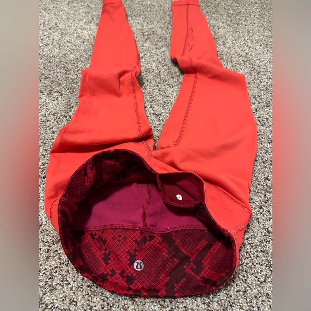 π LULULEMON Leggings - Rust Orange/Red (π - Picture 8 of 10